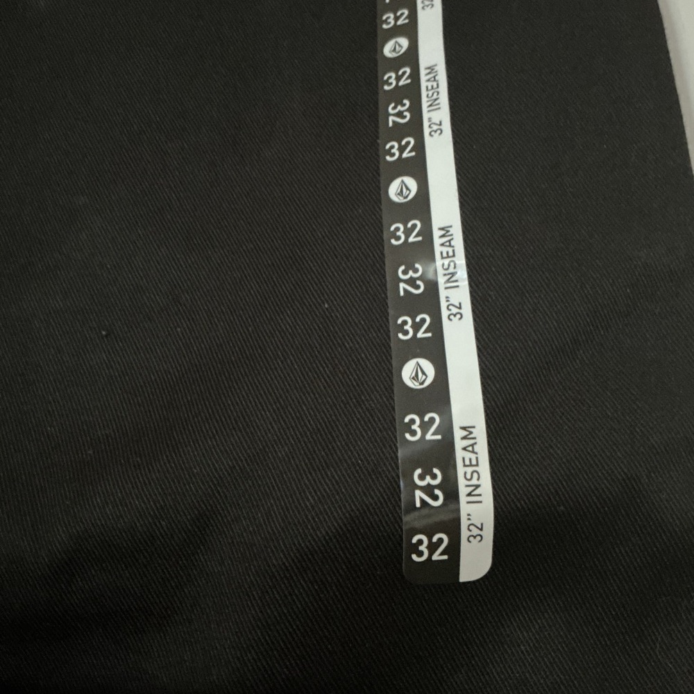 NWT Volcom Frikin Modern Stretch Chino Pants Black 32x32 - Picture 7 of 12